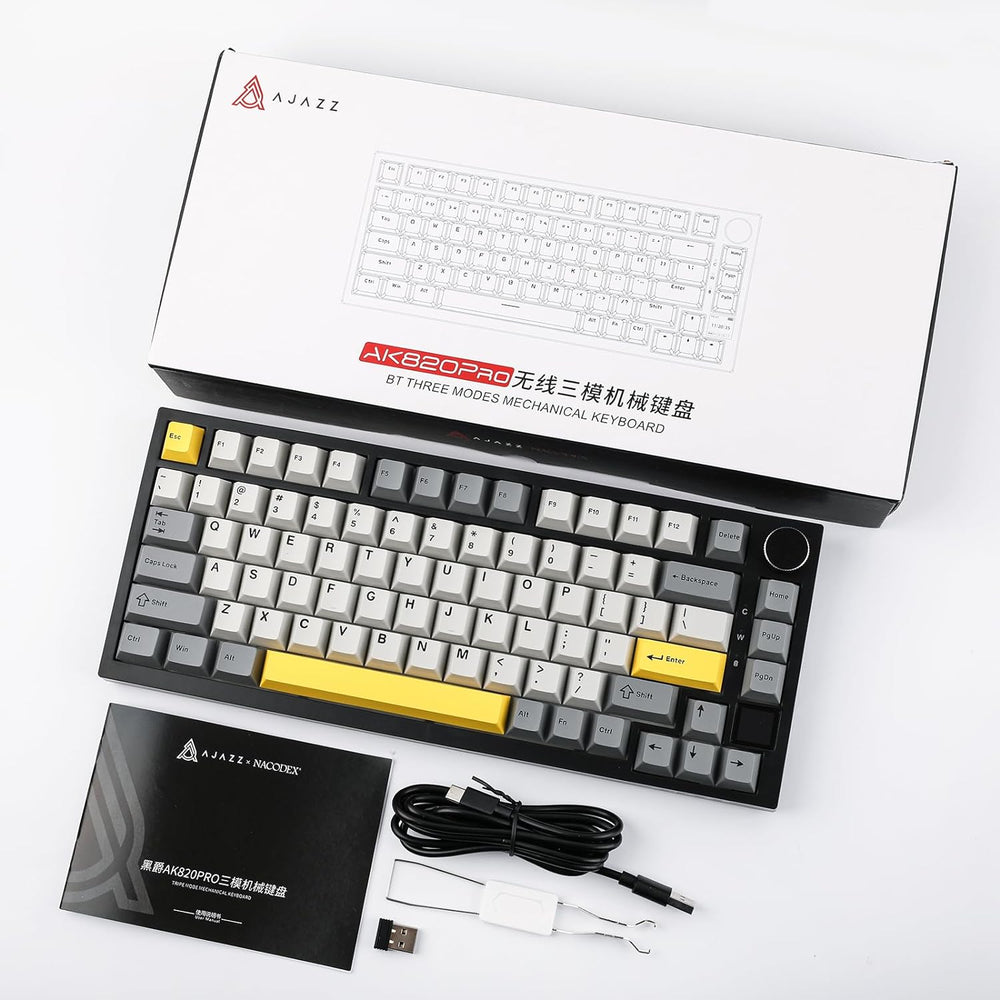 AJAZZ AK820 PRO Black Grey Yellow / Flying Fish